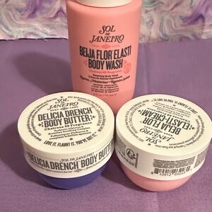 Sol de Janeiro Pink Body Wash and Blue Body Butter Duo